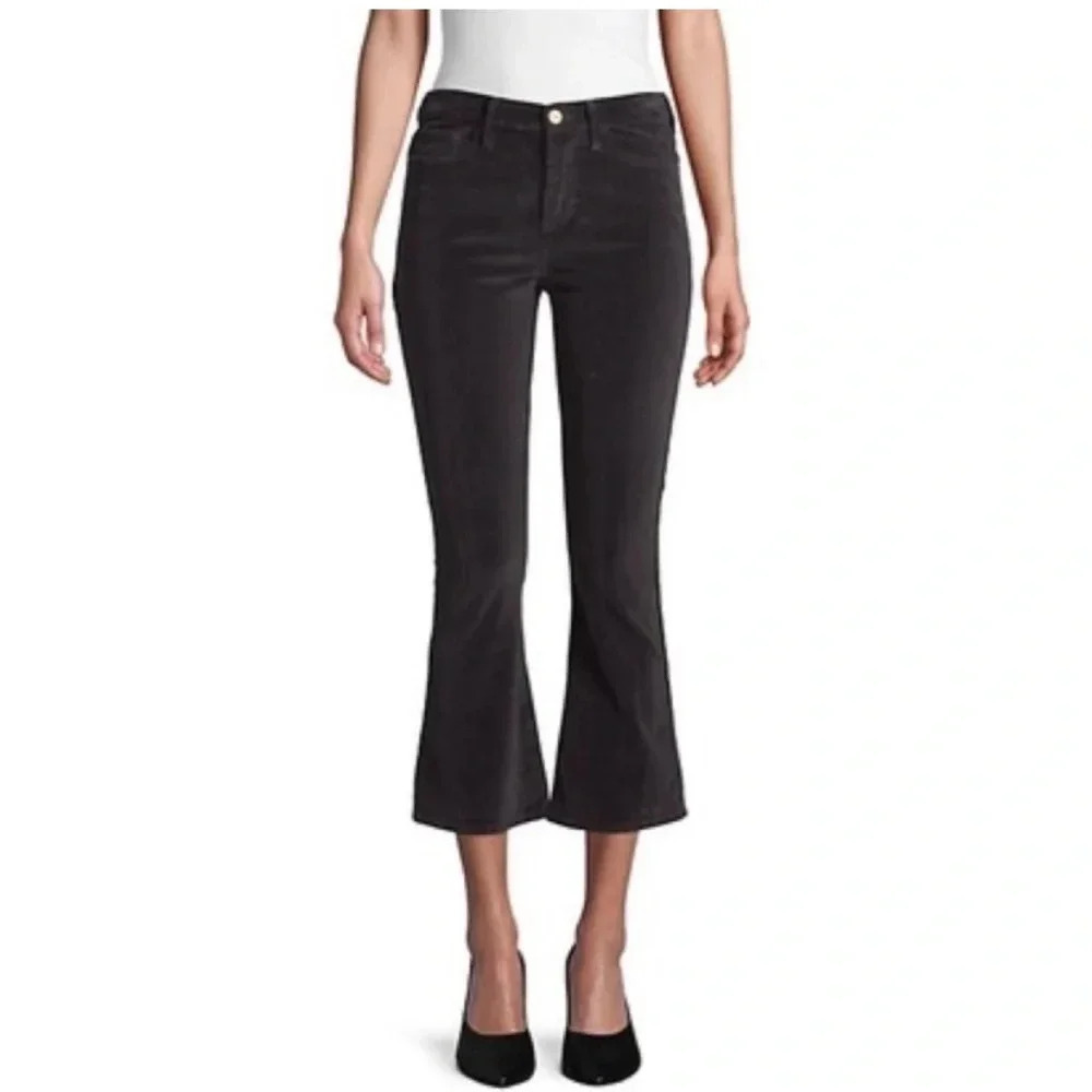 Frame Le Crop Mini Boot Velvet Pants
